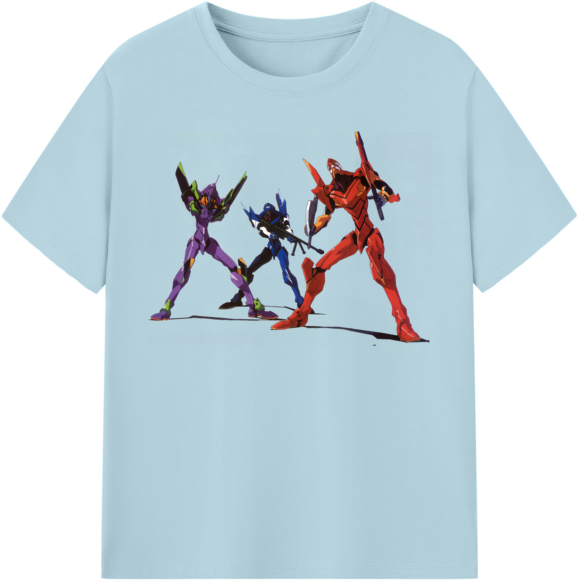 （画像用） EVA 新世紀エヴァンゲリオン 綿100％半袖Tシャツ（フロントプリント）